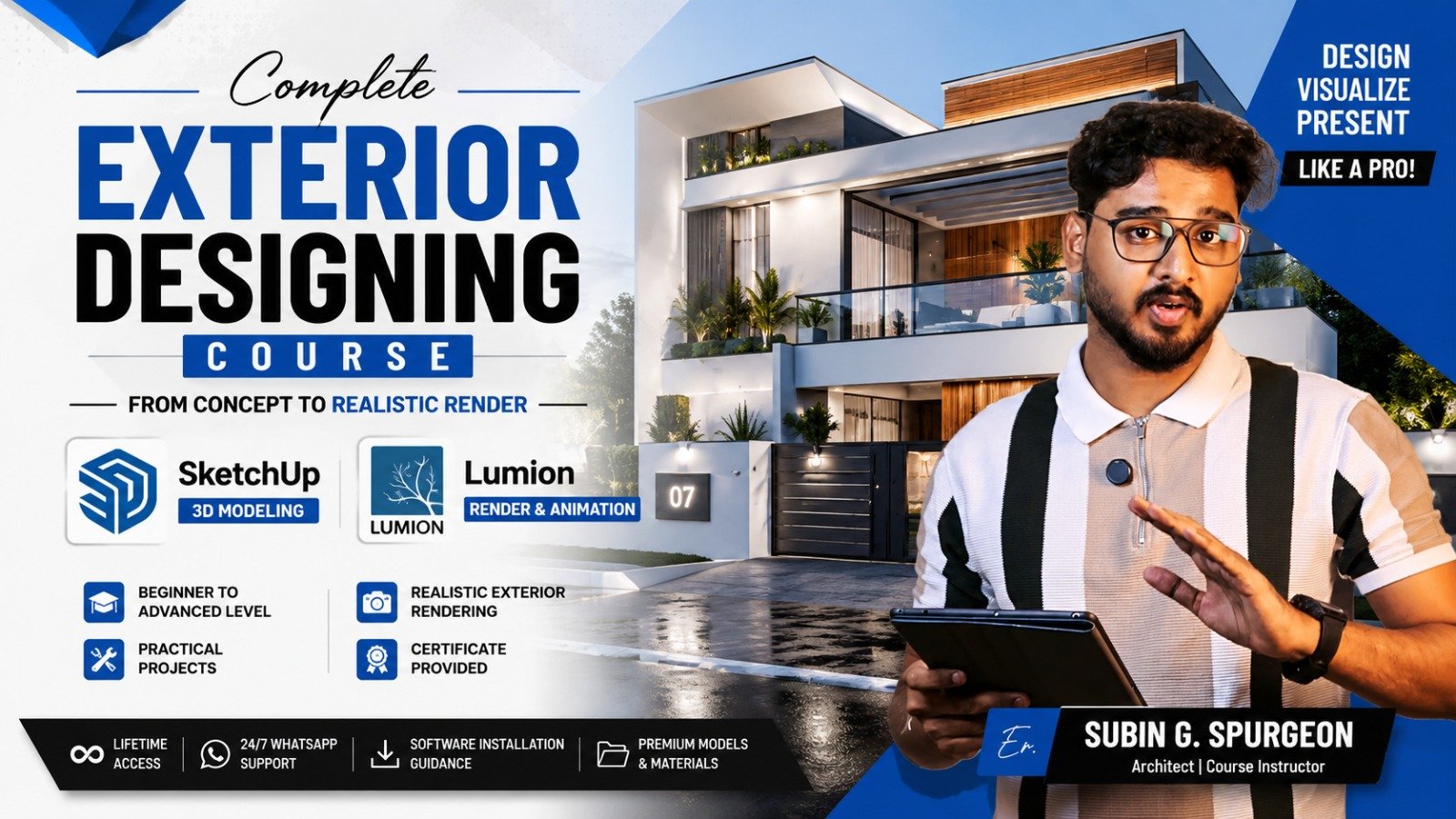 SketchUp + Lumion Exterior Designing